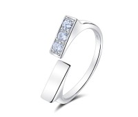 Cute Designed Silver Ring NSR-4128